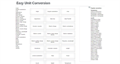 Desktop Screenshot of easyunitconversion.com