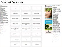 Tablet Screenshot of easyunitconversion.com
